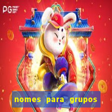 nomes para grupos de loteria no zap